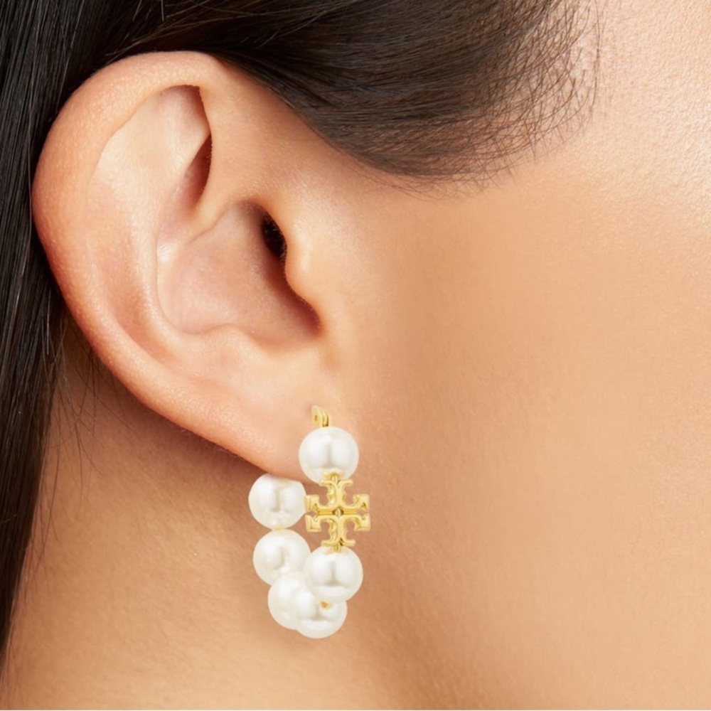 Tory Burch Hoop Earrings - Picture 3 of 6